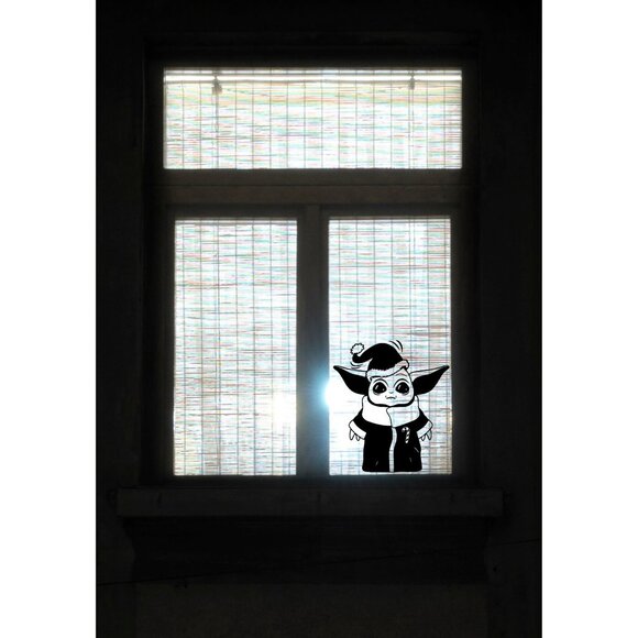 Reusable Christmas Silhouette Window Cling Decal:Durable Christmas Decor - Picture 4 of 5